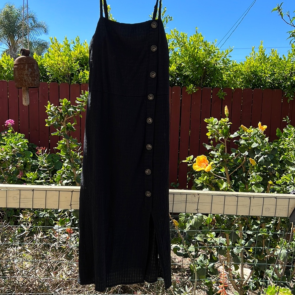 Black Dress with Buttons